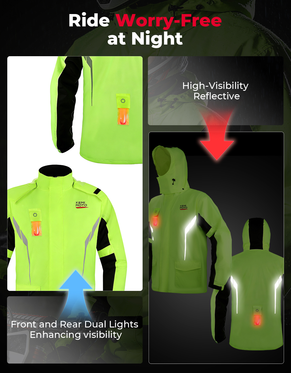 KEMIMOTO Unisex Waterproof Rai - đánh giá và giá Motorcycle Gear Rain