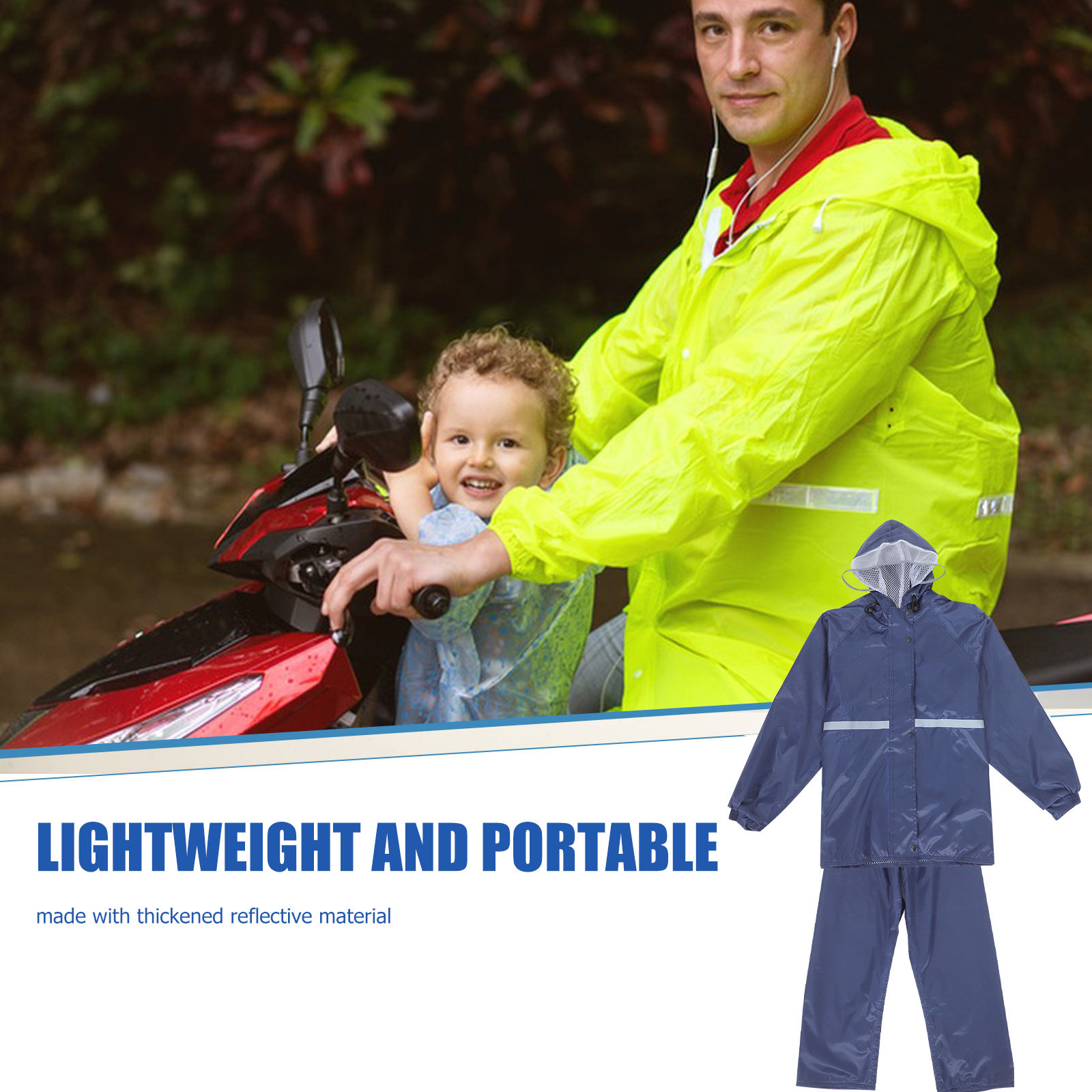 Reflective Motorcycle Raincoat - đánh giá và giá Motorcycle Gear Rain